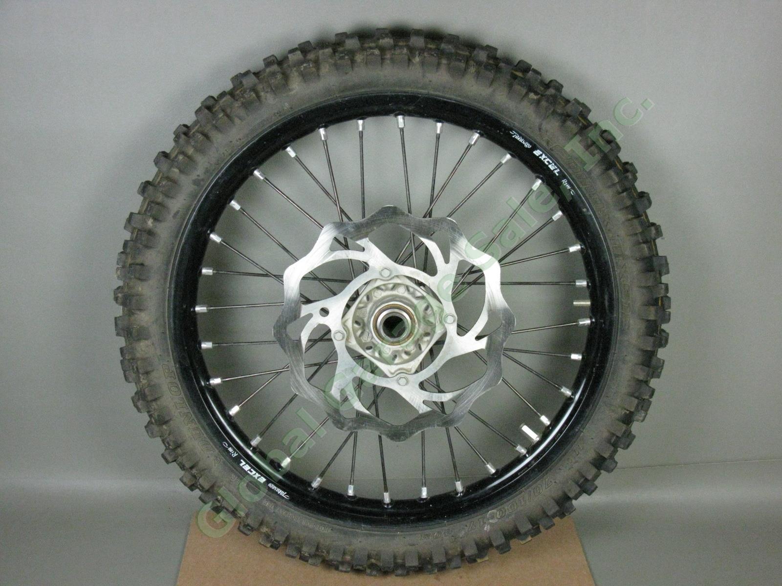 2013-2016 KTM-85 Takasago Excel Black Front Wheel J 17x1.40 + Tire Used One Lap!