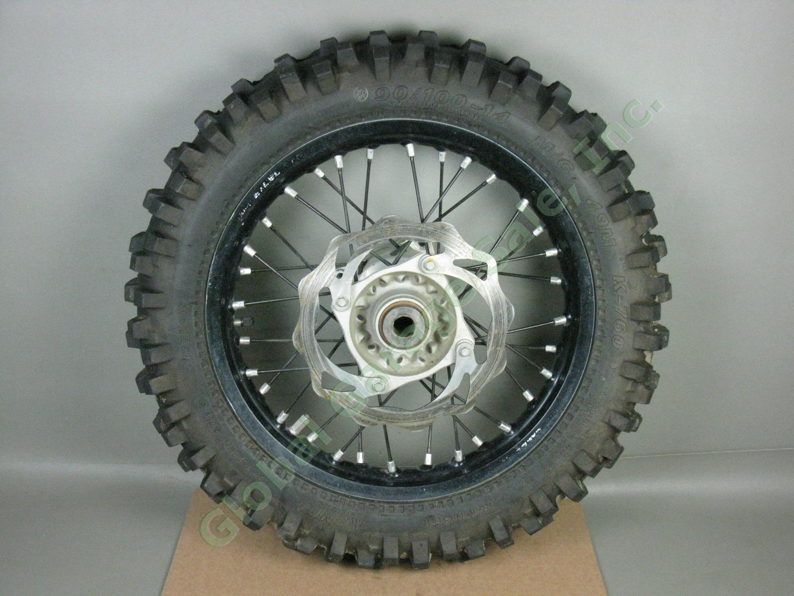 2013-2016 KTM-85 Takasago Excel Black Rear Wheel J 14x1.60 + Rotor Used 1 Lap!