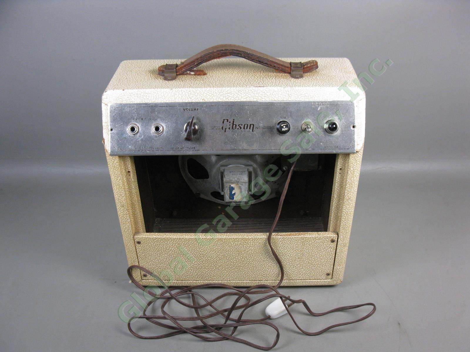 Rare Vtg 1950s Gibson Skylark GA-5 Tube Guitar Amplifier Amp As-Is Parts/Repair 3