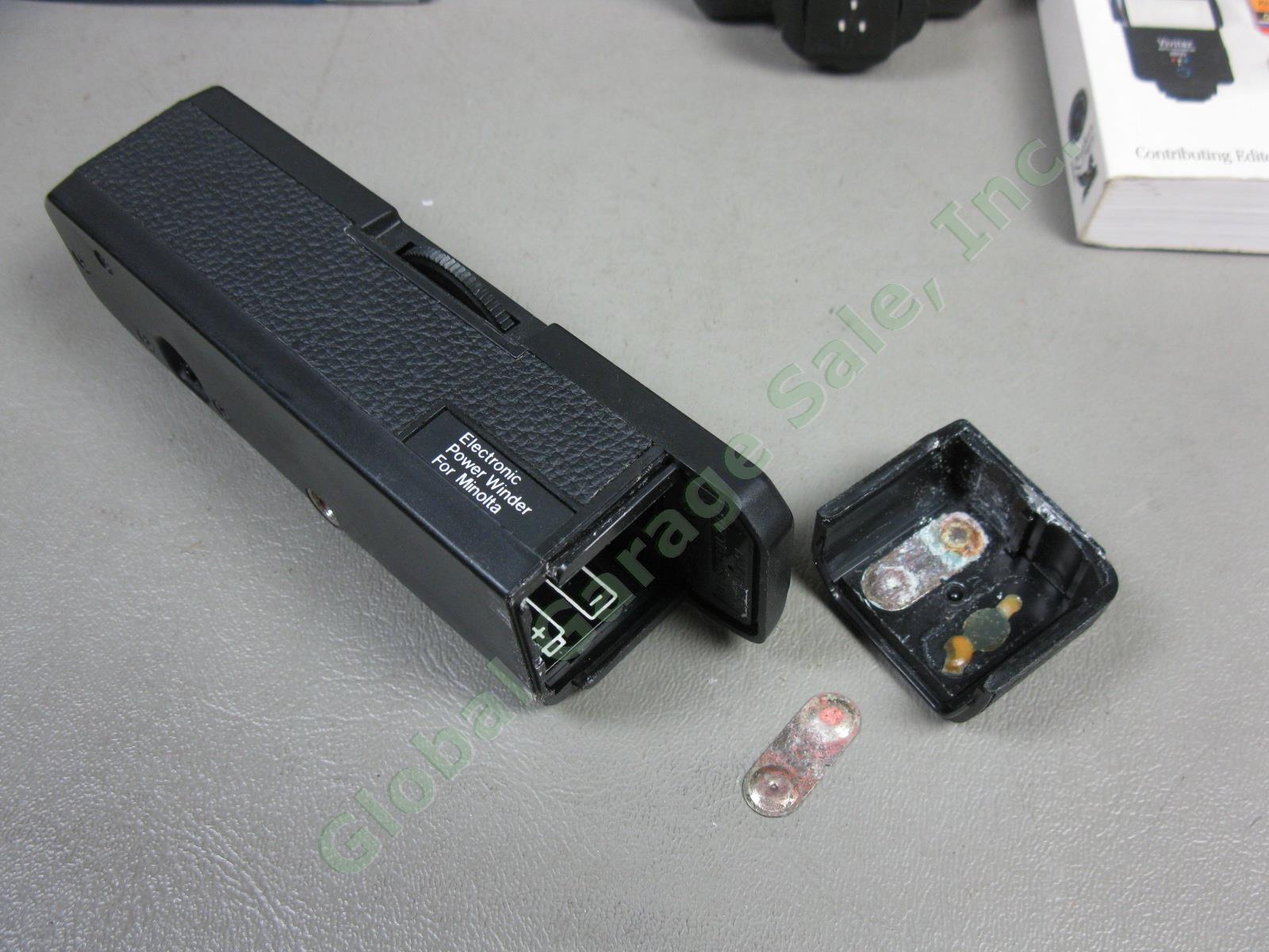 Minolta X-700 MPS 35mm SLR Camera 17-28mm 105 70-250 Lens Film Winder Flash Lot 8