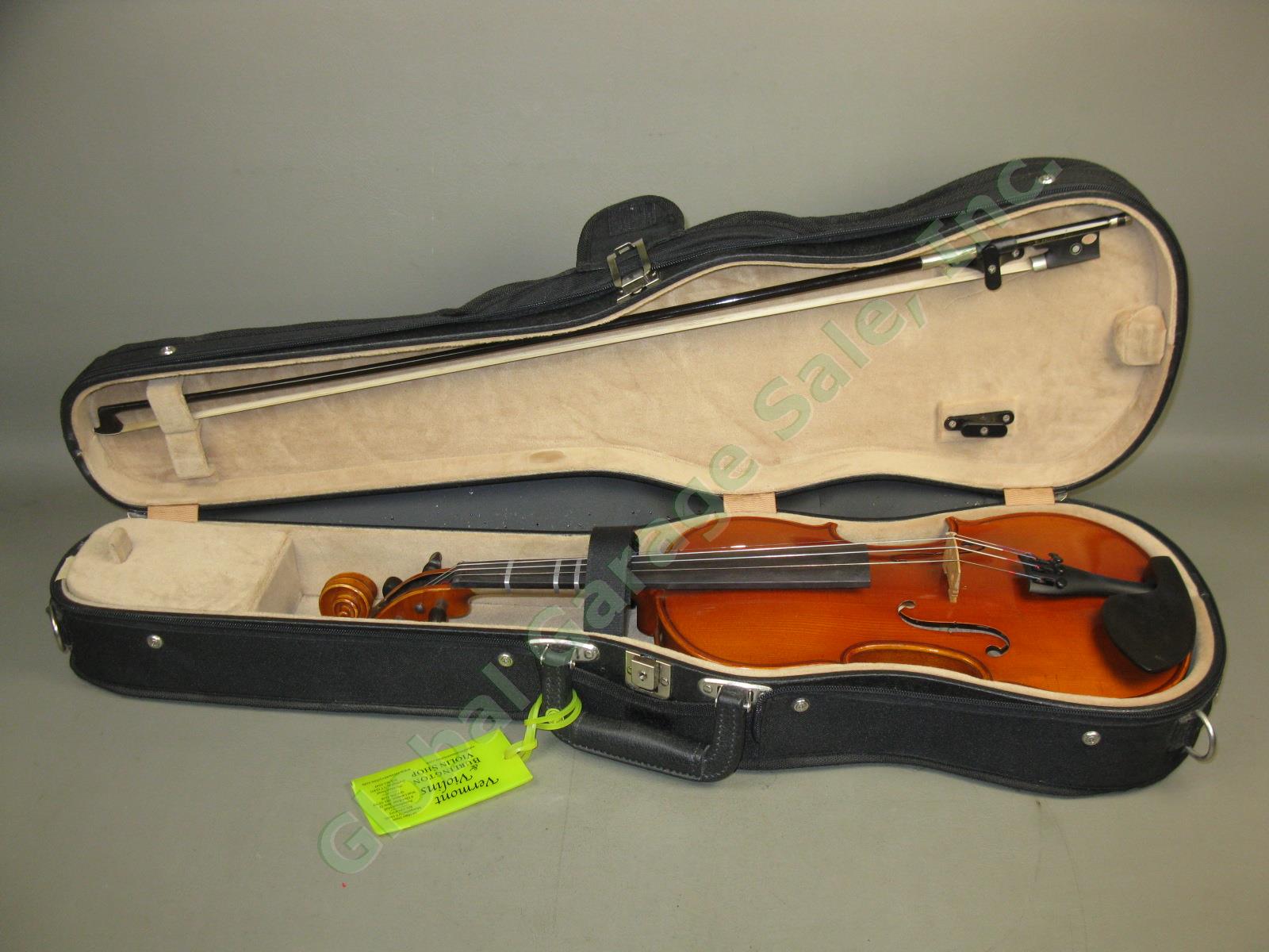2004 Eastman VL100 4/4 Size Student Violin W/ K Holtz FG Bow Bobelock Case + Lot