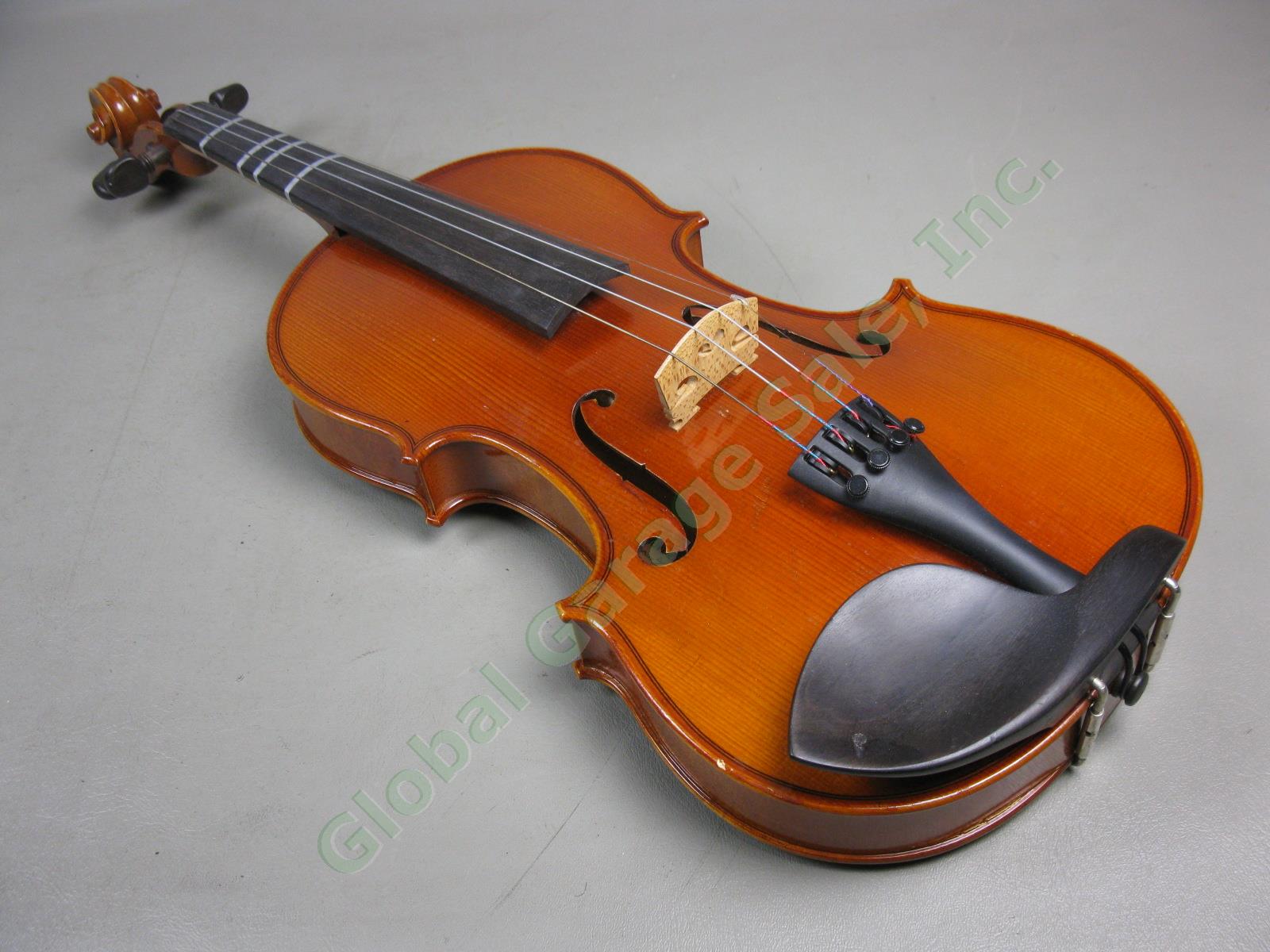 2004 Eastman VL100 4/4 Size Student Violin W/ K Holtz FG Bow Bobelock Case + Lot 2