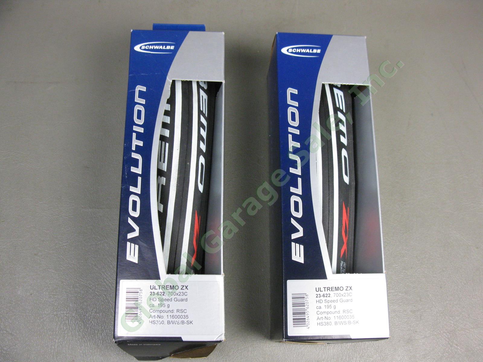 2 NEW Schwalbe Evolution Ultremo ZX 23-622 700x23C Tires HD Speed Guard HS380