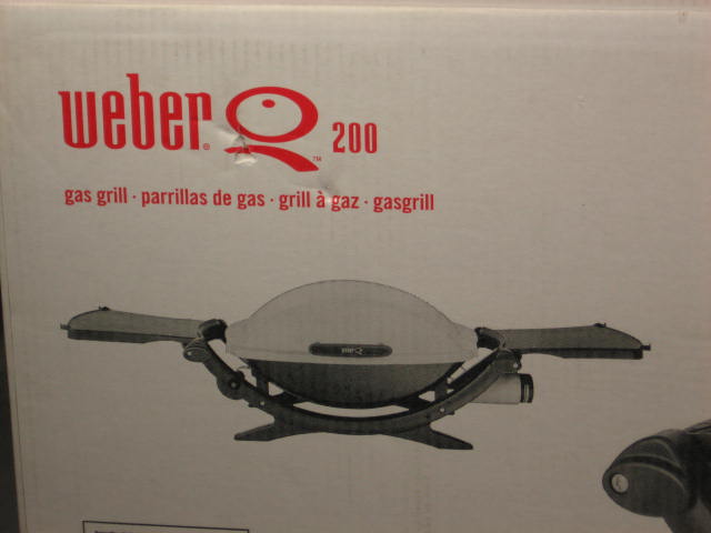 New-In-Box Weber Q 200 Portable Outdoor BBQ Gas Grill 1