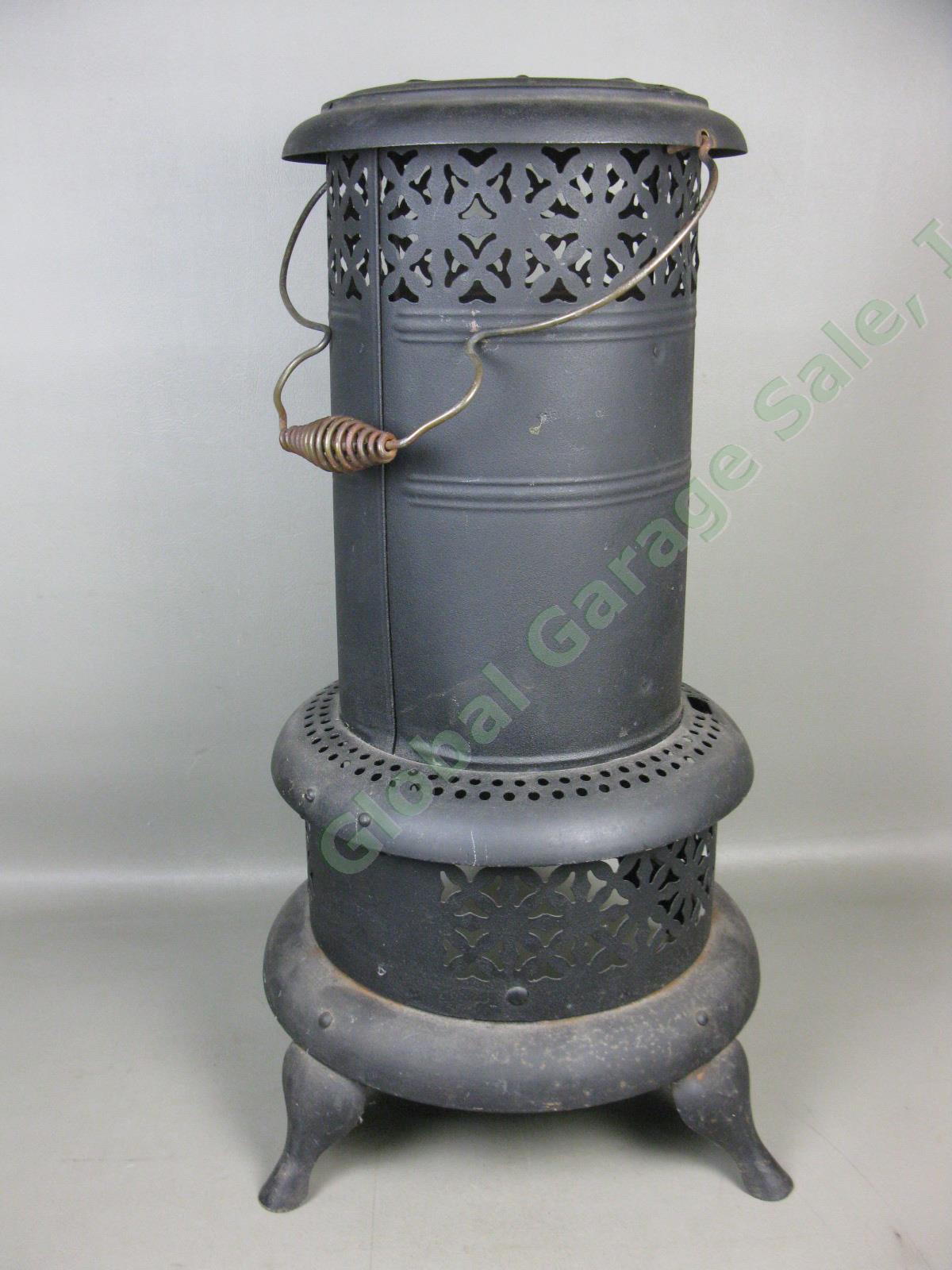 Vtg Antique Perfection Model Smokeless Kerosene Oil Heater Cabin Parlor Stove NR 4