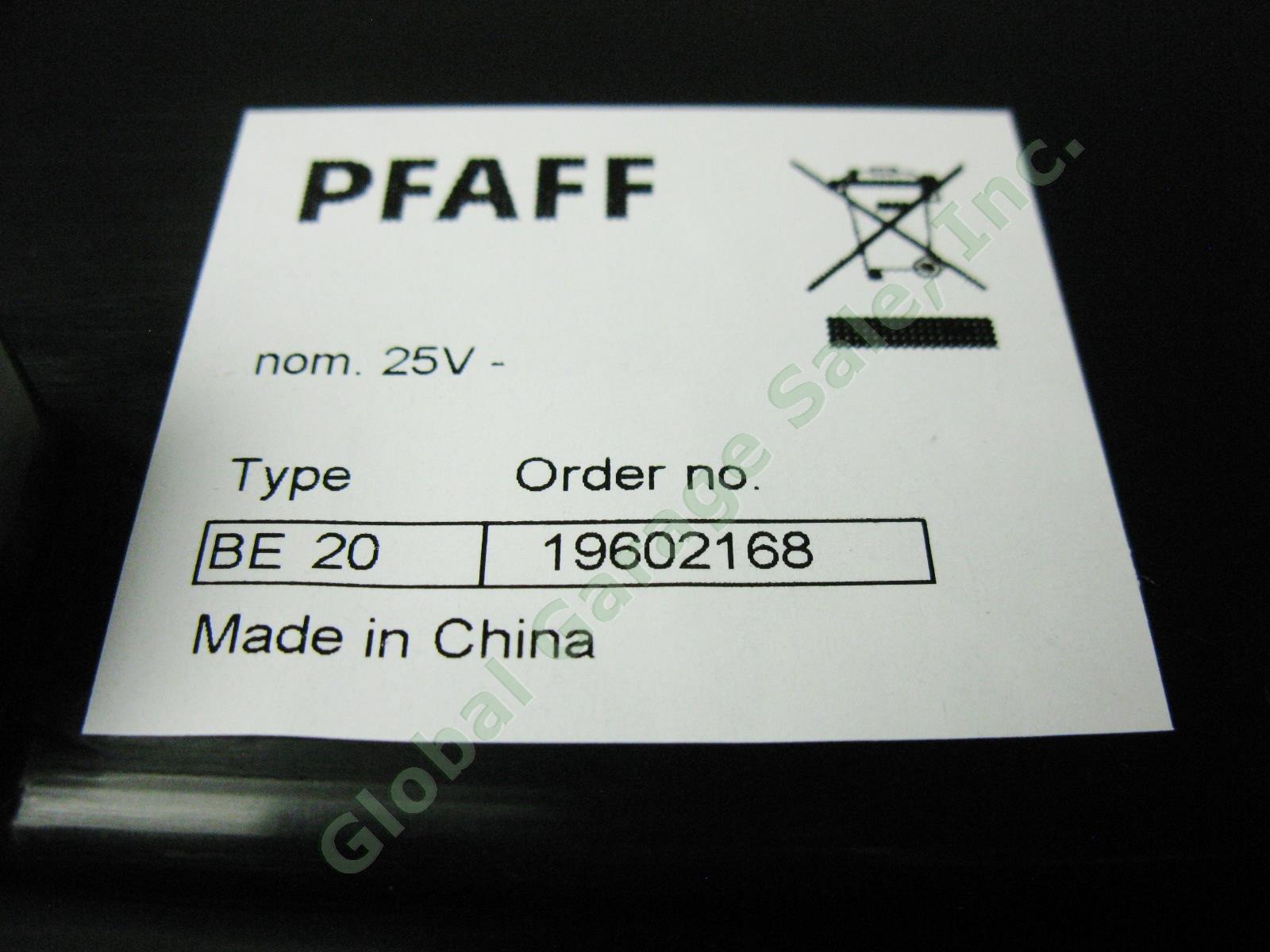 Pfaff Creative Sensation Sewing Machine BE 20 Embroidery Unit + Case 3 Hoops Set 9