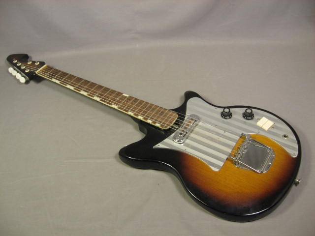 1960s Vintage Teisco T-1 T1 Electric Six String Guitar 1