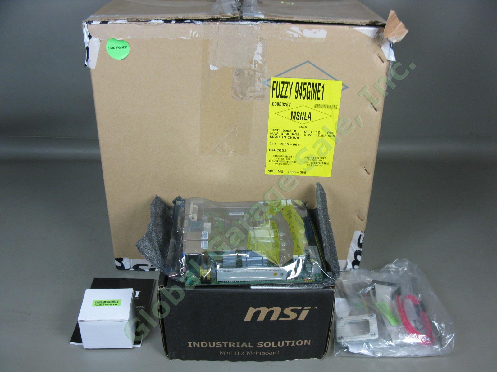 12 Brand New MSI Fuzzy 945GME1 Mini ITX Desktop Motherboard Intel M Case Lot NR