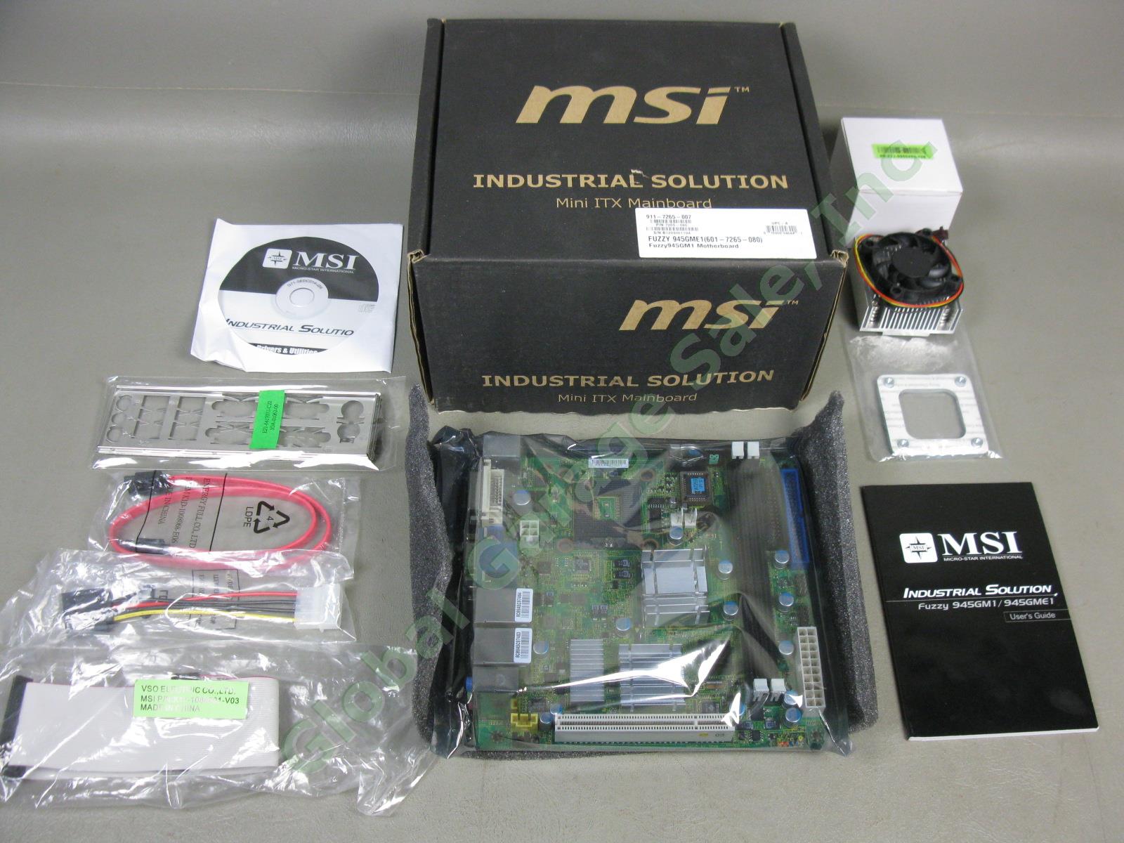 12 Brand New MSI Fuzzy 945GME1 Mini ITX Desktop Motherboard Intel M Case Lot NR 1