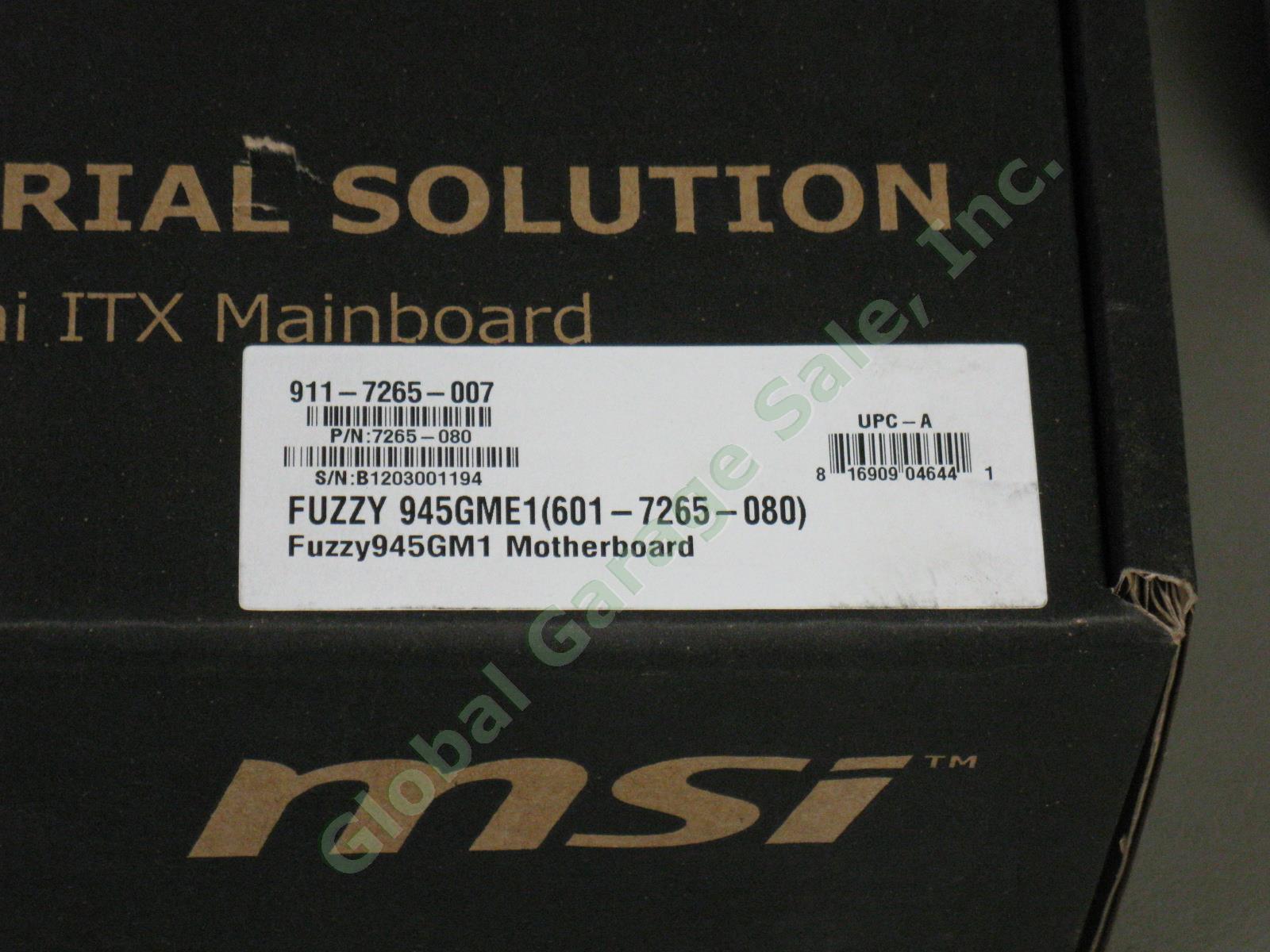 12 Brand New MSI Fuzzy 945GME1 Mini ITX Desktop Motherboard Intel M Case Lot NR 7