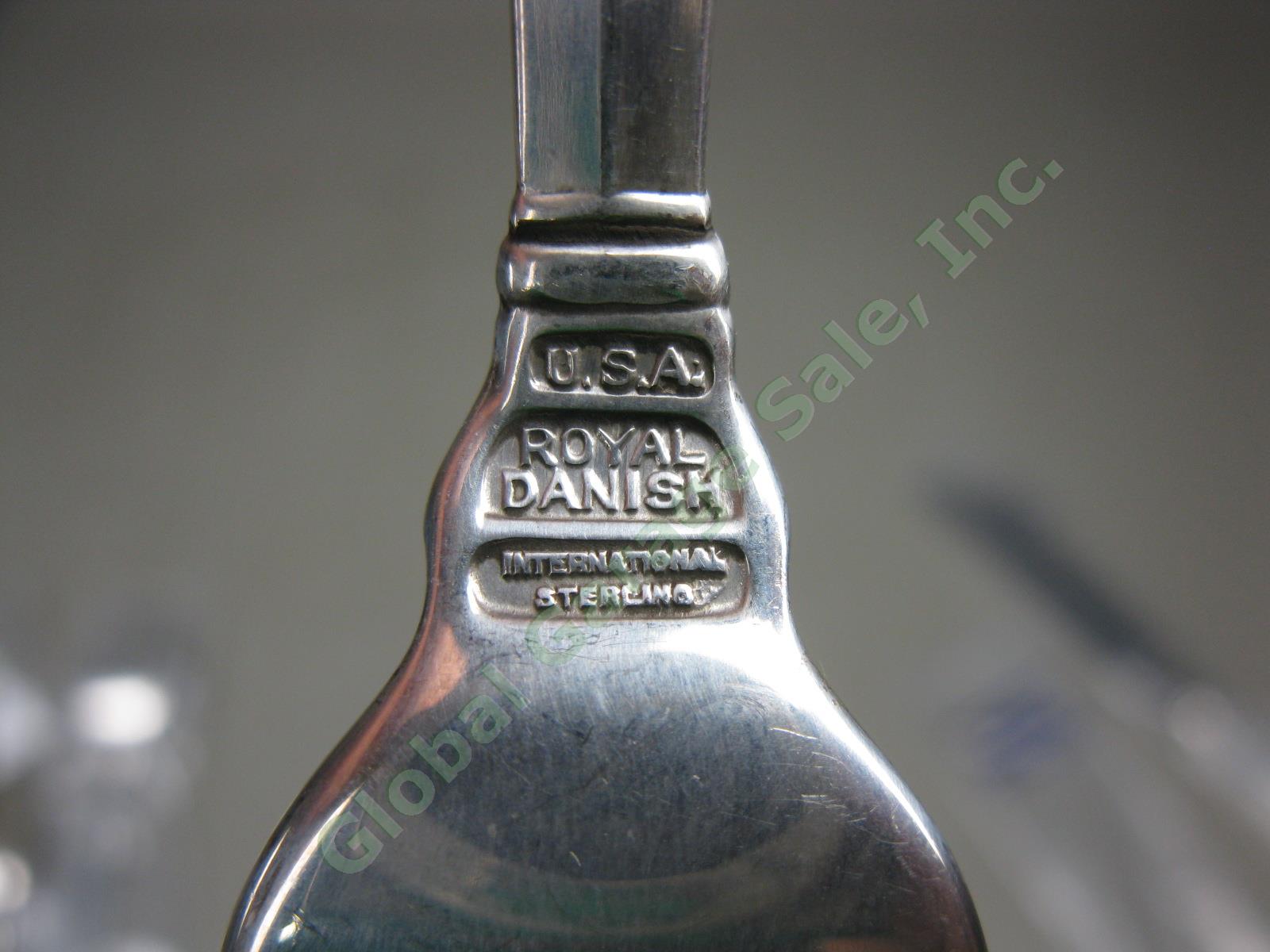 4-pc Royal Danish International Sterling Silver Flatware Place Setting 213 Grams 3