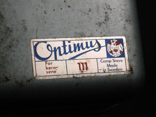Unused Vintage Optimus 111 Camping Hiking Camp Stove NR 6