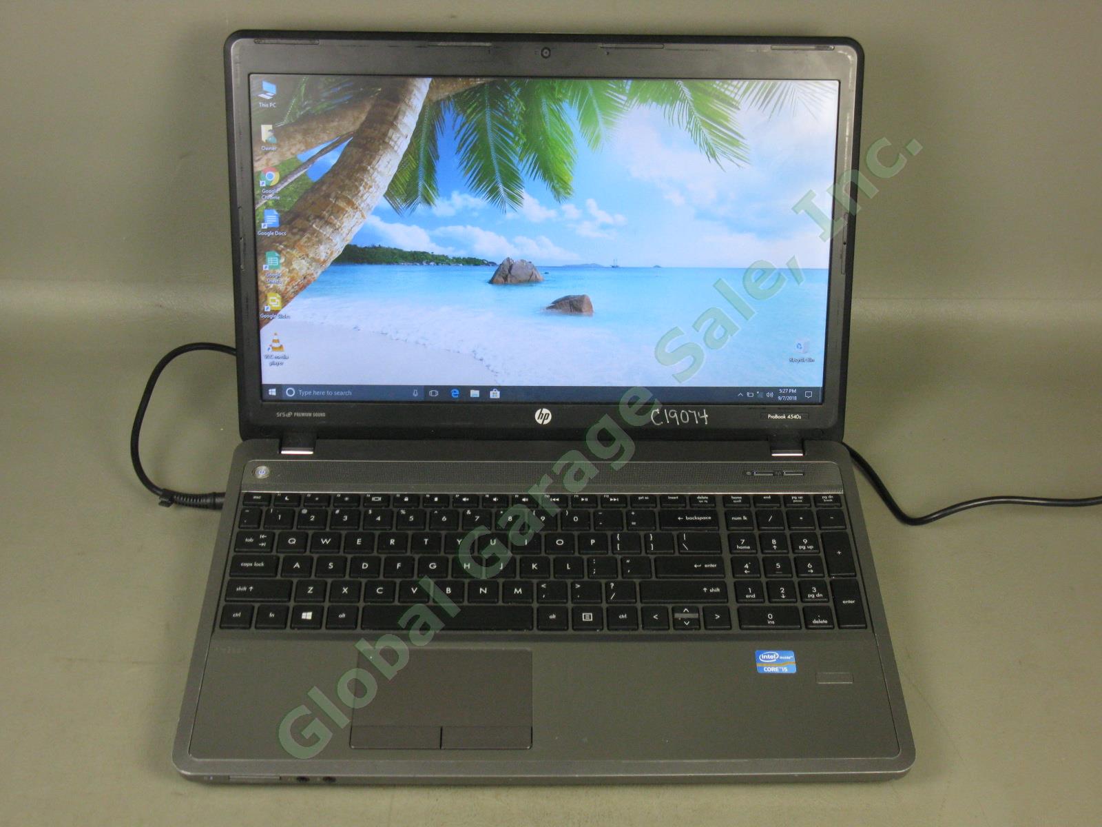 HP 4540s ProBook Laptop i5 2.60GHz 4GB 300GB Windows 10 Pro Works Great See Desc