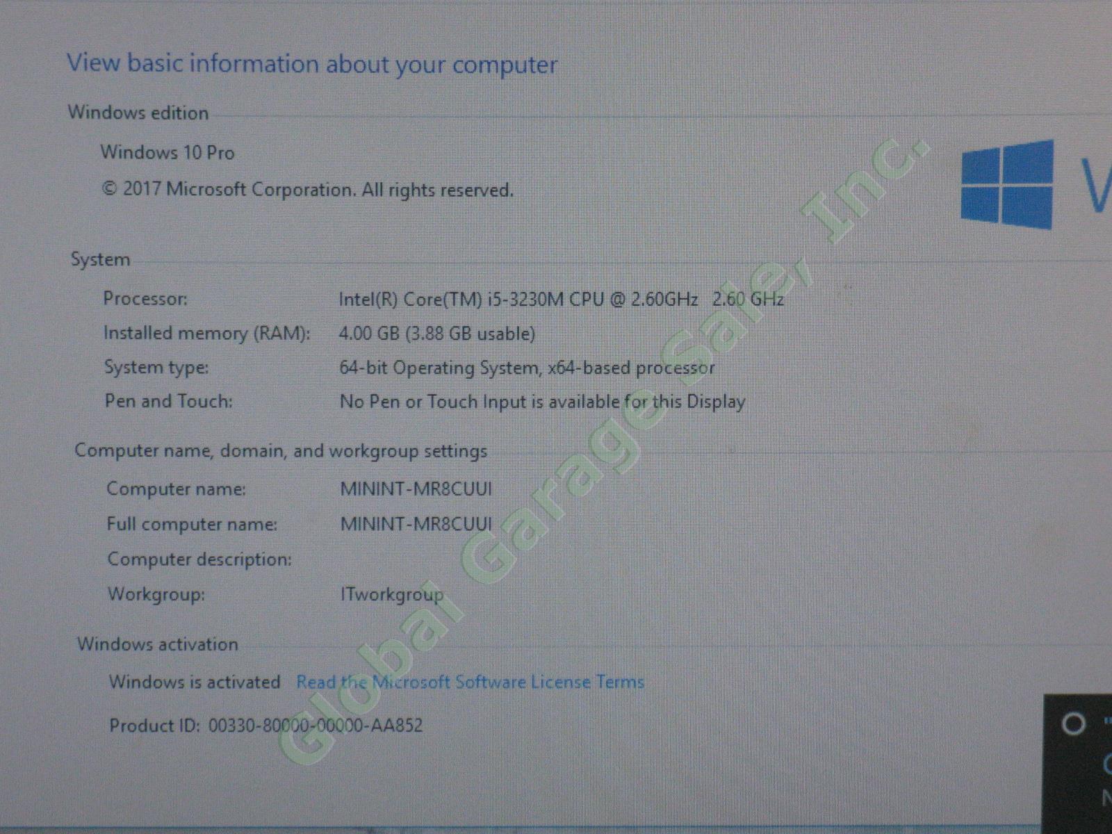 HP ProBook 4540s Laptop Computer Intel i5 2.60GHz 300GB HDD 4GB RAM Win 10 Pro 1