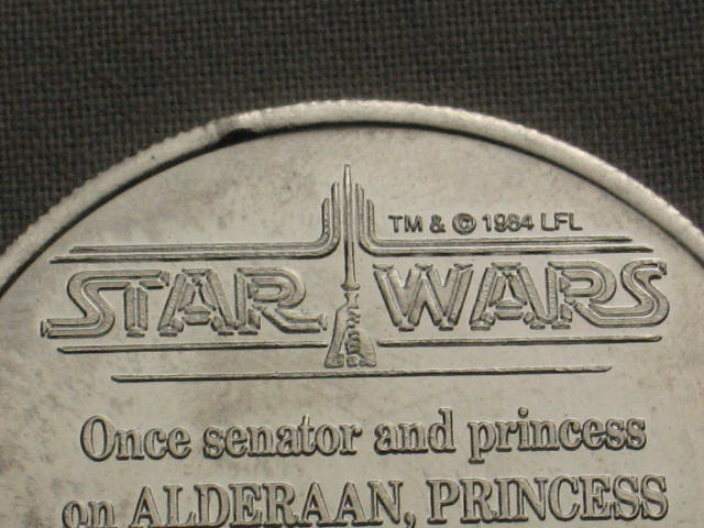 14 Vintage 1984 Star Wars POTF Coin Luke Han Solo Yoda 6