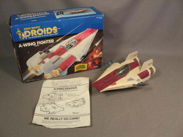 Vintage 1984 Star Wars Droids A-Wing Fighter Ship +Box