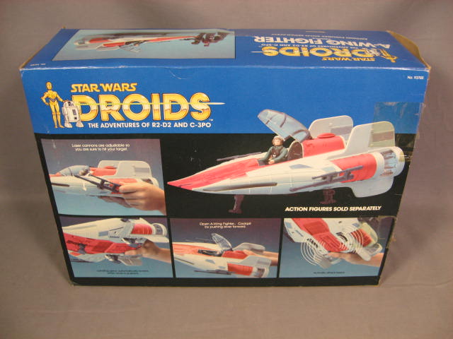 Vintage 1984 Star Wars Droids A-Wing Fighter Ship +Box 9