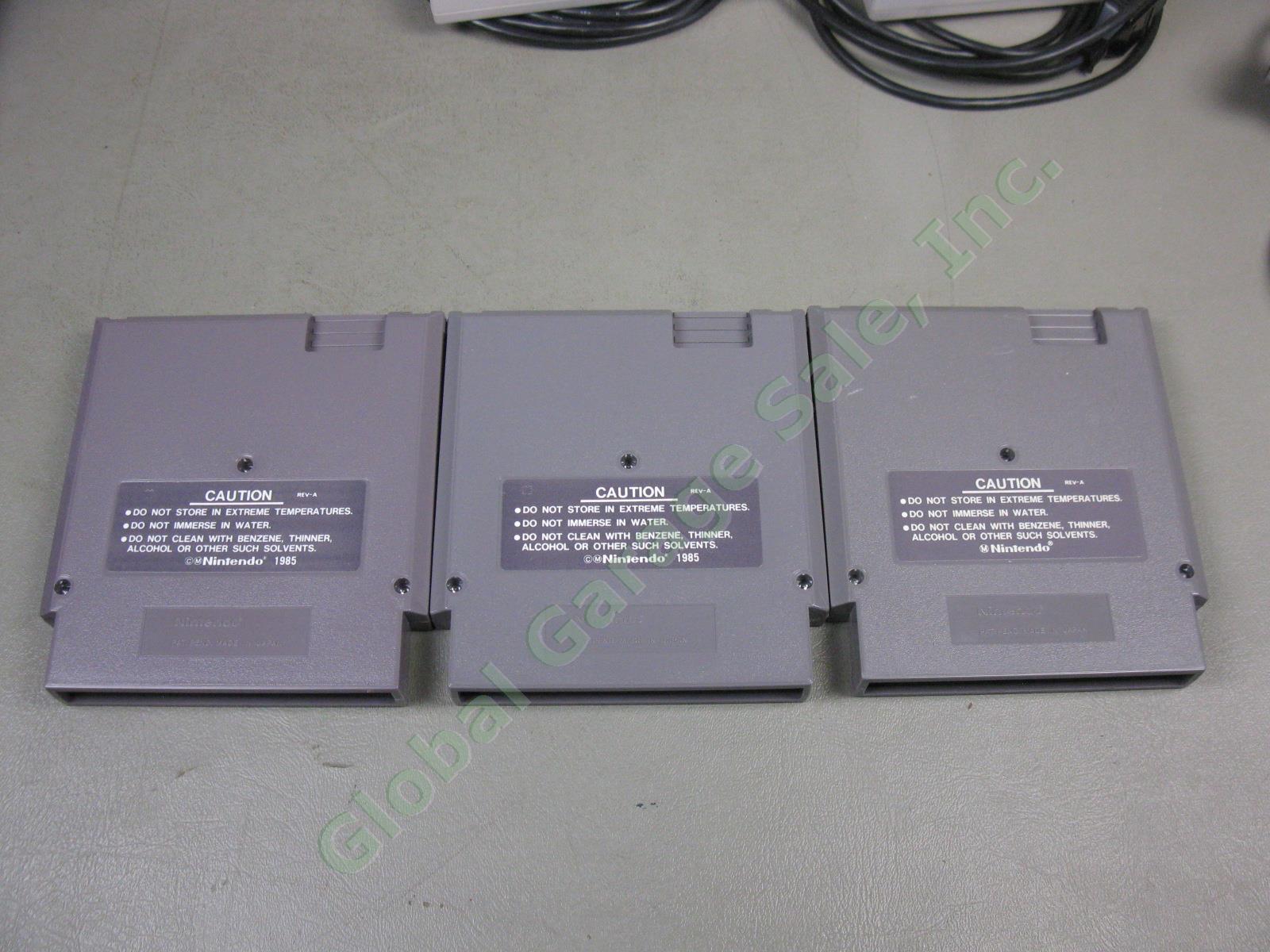 Vtg Nintendo NES Control Deck Video System Console +Games Controller Gun Pad Lot 5