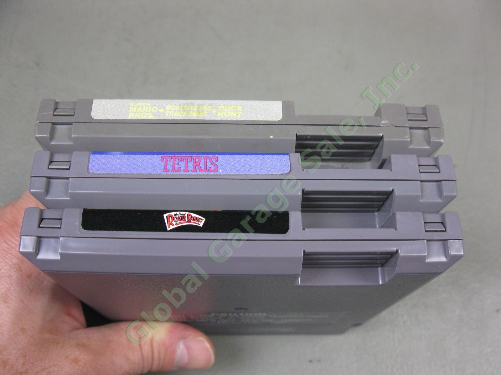 Vtg Nintendo NES Control Deck Video System Console +Games Controller Gun Pad Lot 6