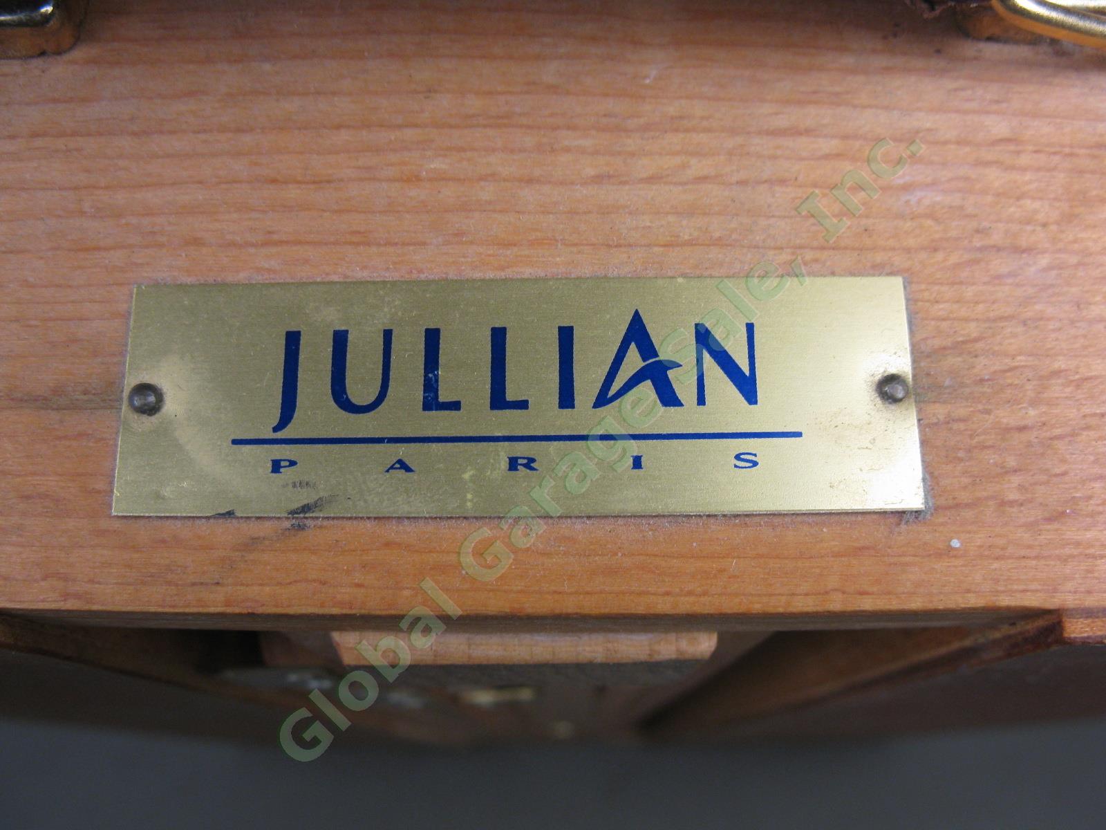 Jullian French Portable Folding Adjustable Wood Wooden Sketch Box Artist Easel + 4