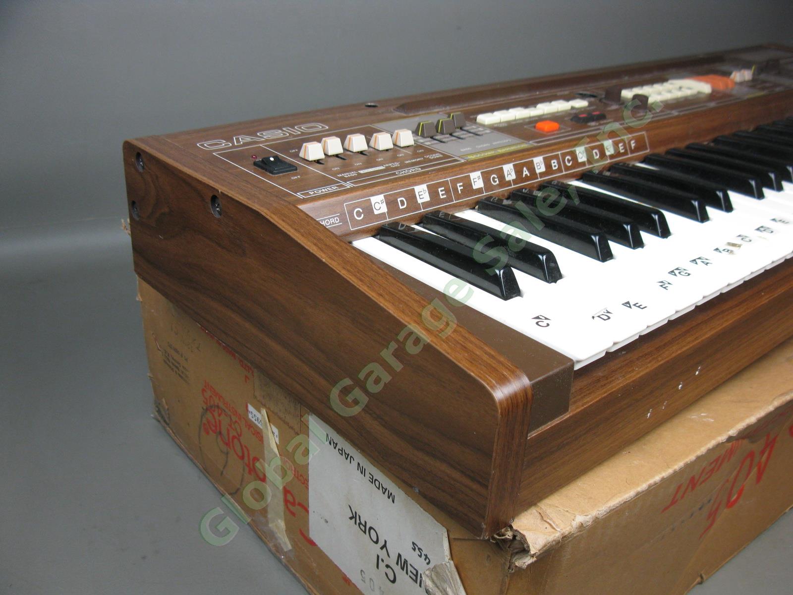 Vtg Casio Casiotone 405 Analog Electronic Synth Synthesizer Keyboard Organ + Box 4