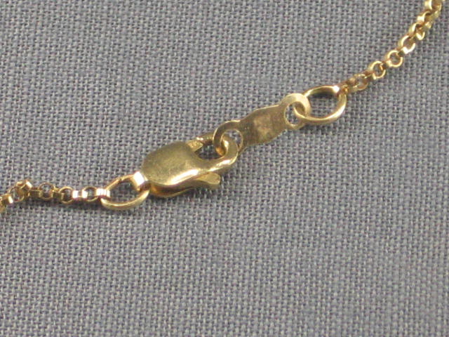 White Gold Sapphire Necklace W/ Sapphire Pendant NR! 9