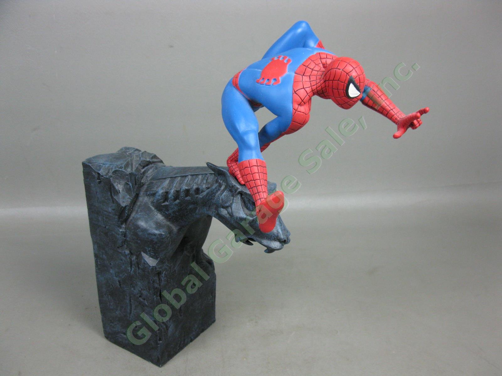 NIB 1997 Attakus Marvel Comics Spiderman Gargoyle Porcelain Statue C400 Bombyx 4