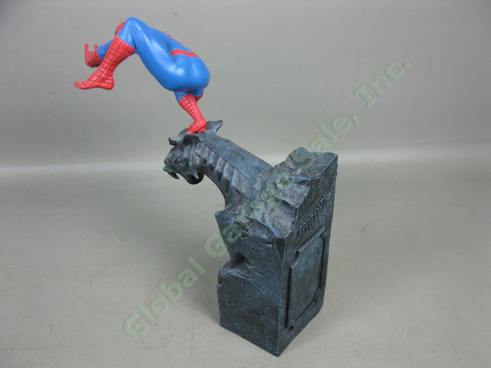 NIB 1997 Attakus Marvel Comics Spiderman Gargoyle Porcelain Statue C400 Bombyx 6