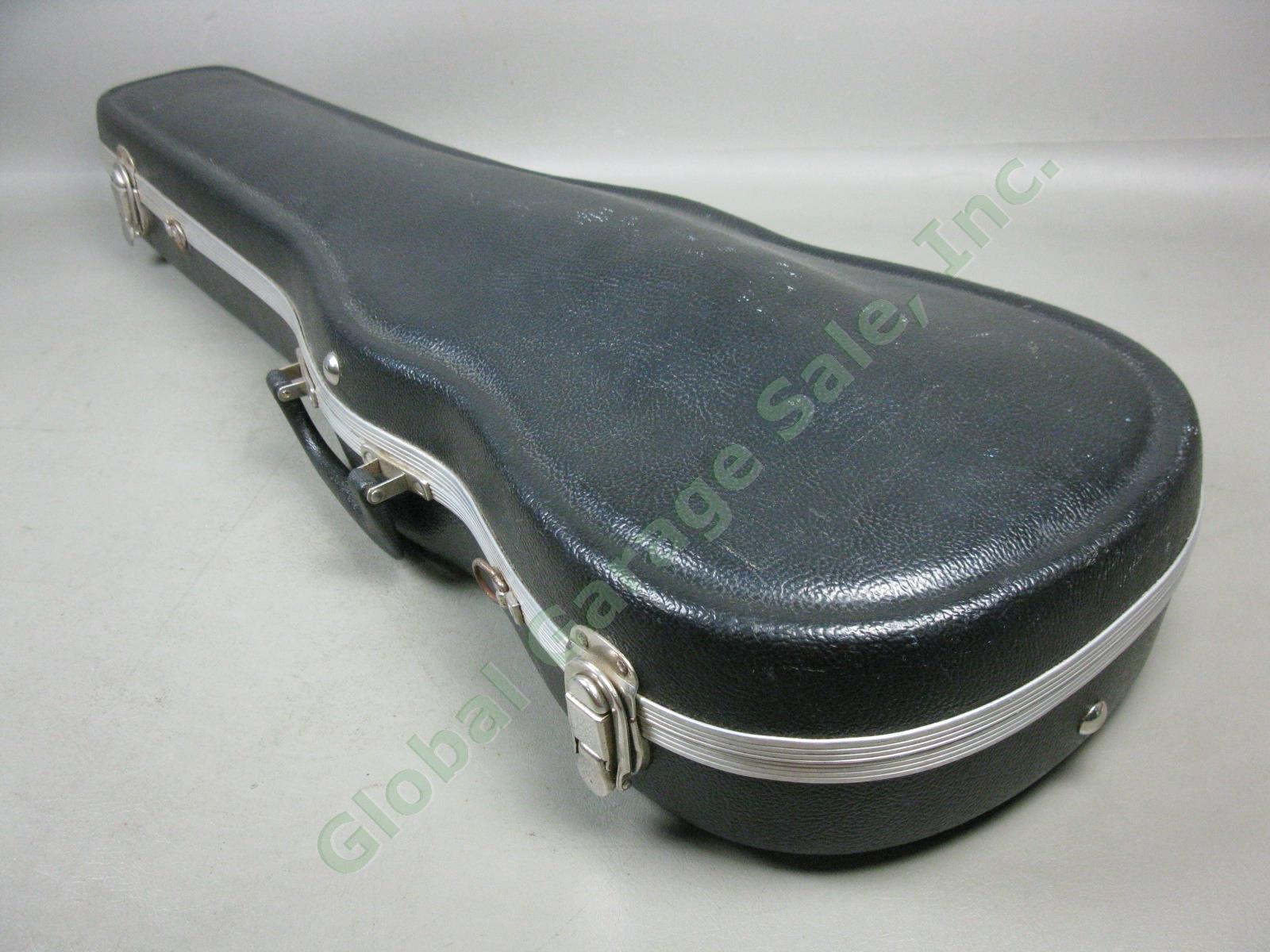 Vtg Antique Full Size 4/4 Wood Violin W/ Aubert Bridge Hard Case + Bow 20