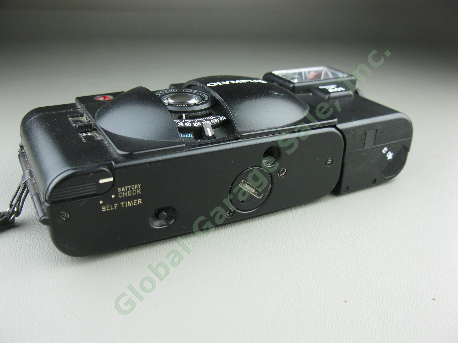 Vtg Olympus XA2 Rangefinder 35mm Film Camera + A11 Flash Bundle Lot Tested Works 5