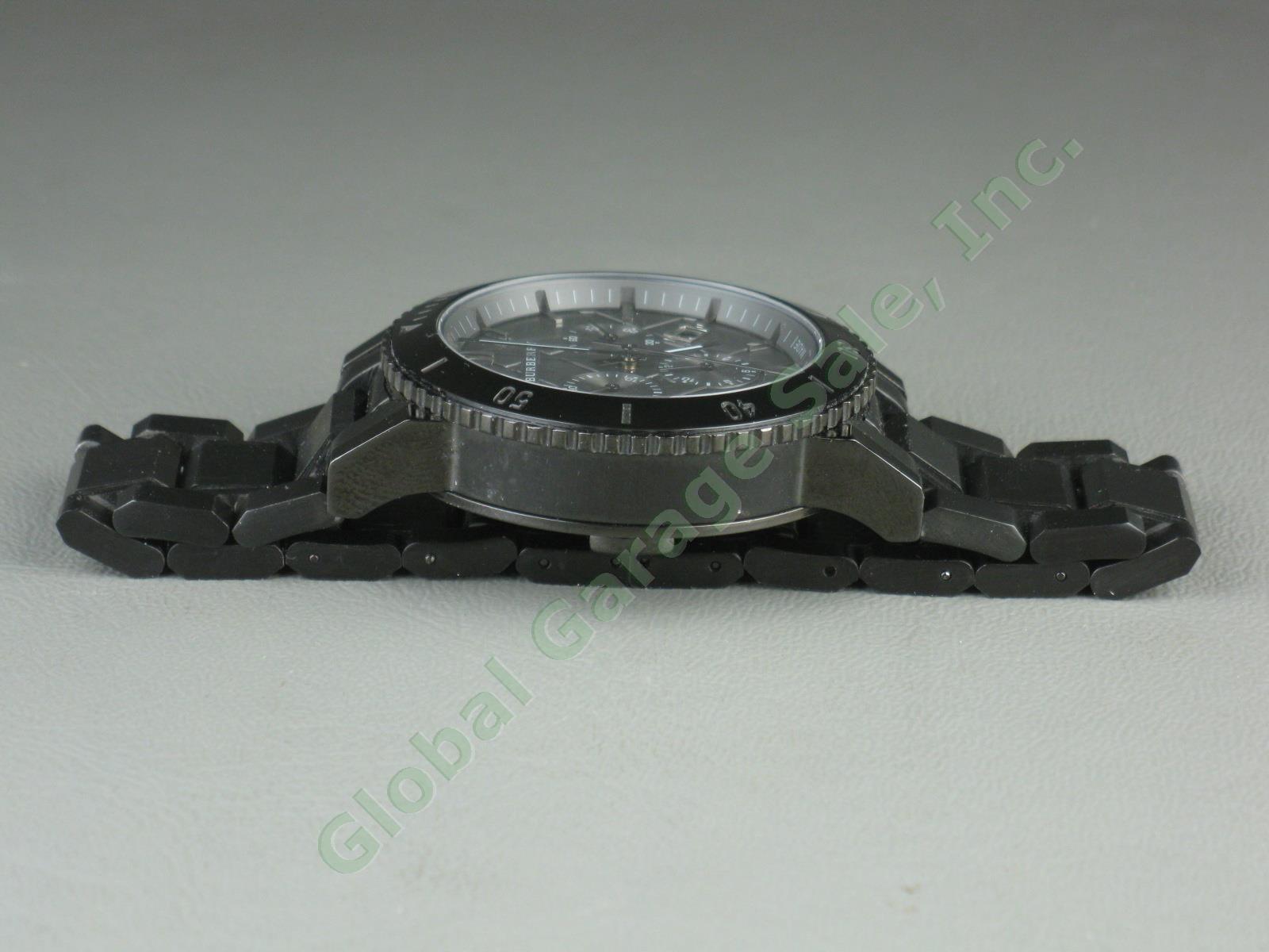 Mens Burberry BU9381 Gunmetal Black Stainless Steel Chronograph Watch No Reserve 3