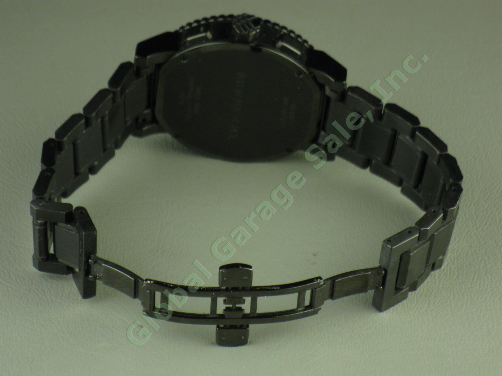Mens Burberry BU9381 Gunmetal Black Stainless Steel Chronograph Watch No Reserve 6