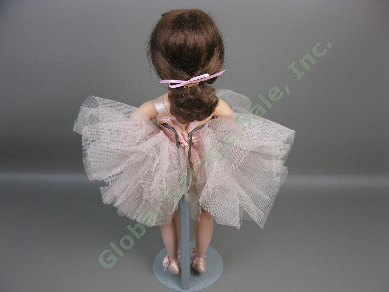 Vtg 15" Madame Alexander Elise Jointed Ballerina Doll W/Working Sleep Eyes Stand 3