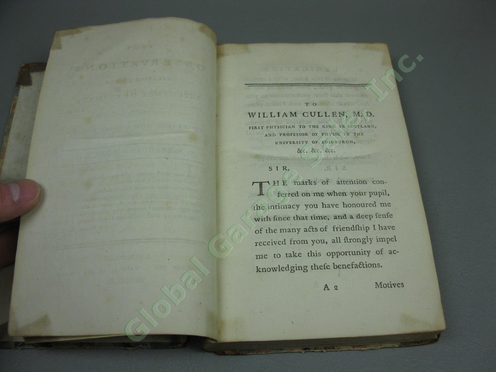1780 Some Observations Relative To The Influence Climate Book Alexander Wilson 6