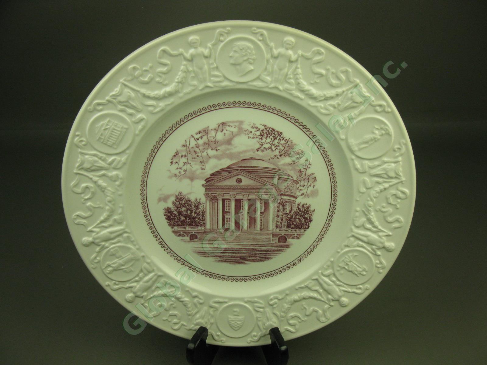 Wedgwood University Of Virginia Thomas Jefferson Plate The Rotunda Mulberry 11"