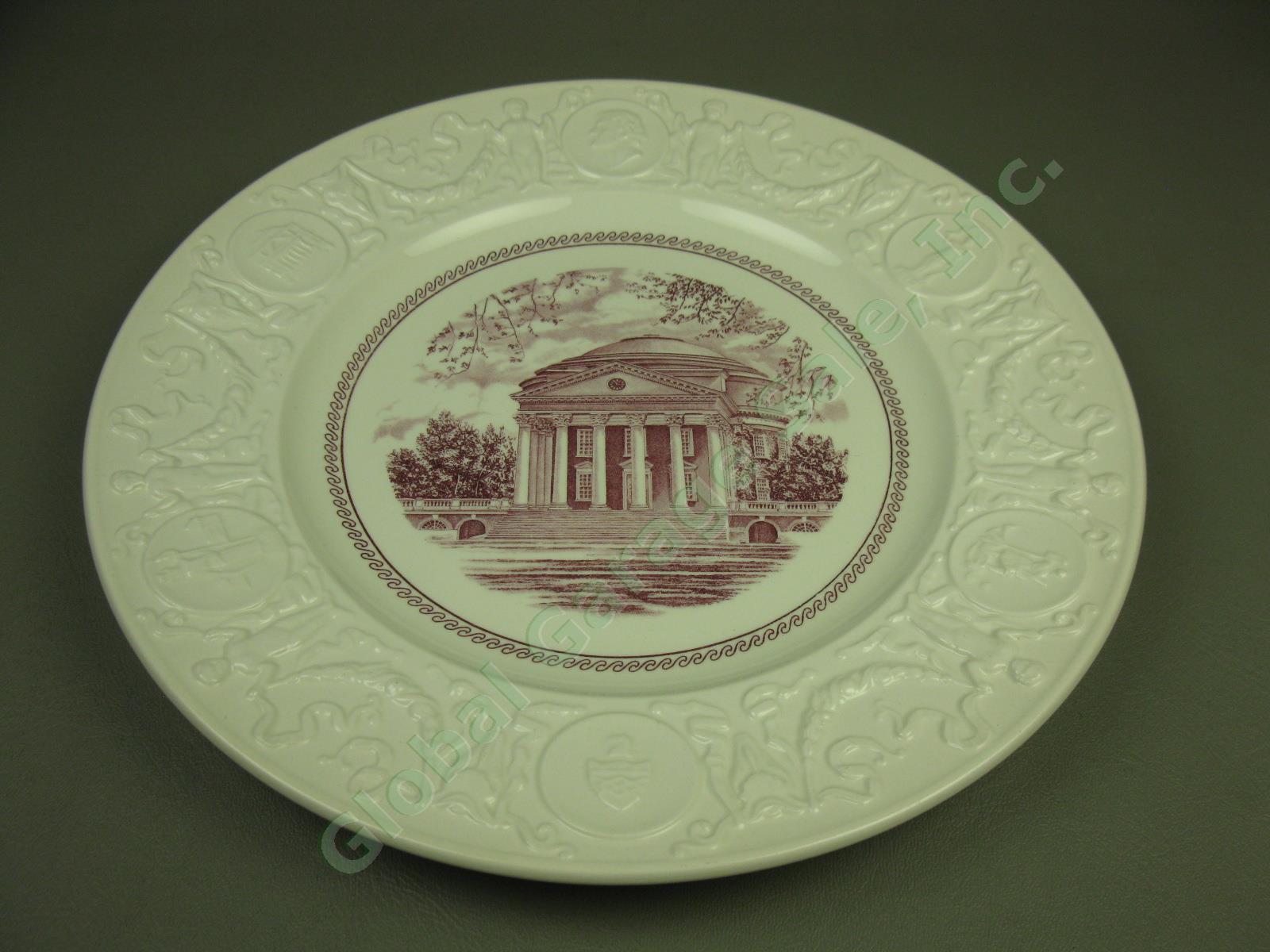 Wedgwood University Of Virginia Thomas Jefferson Plate The Rotunda Mulberry 11" 1