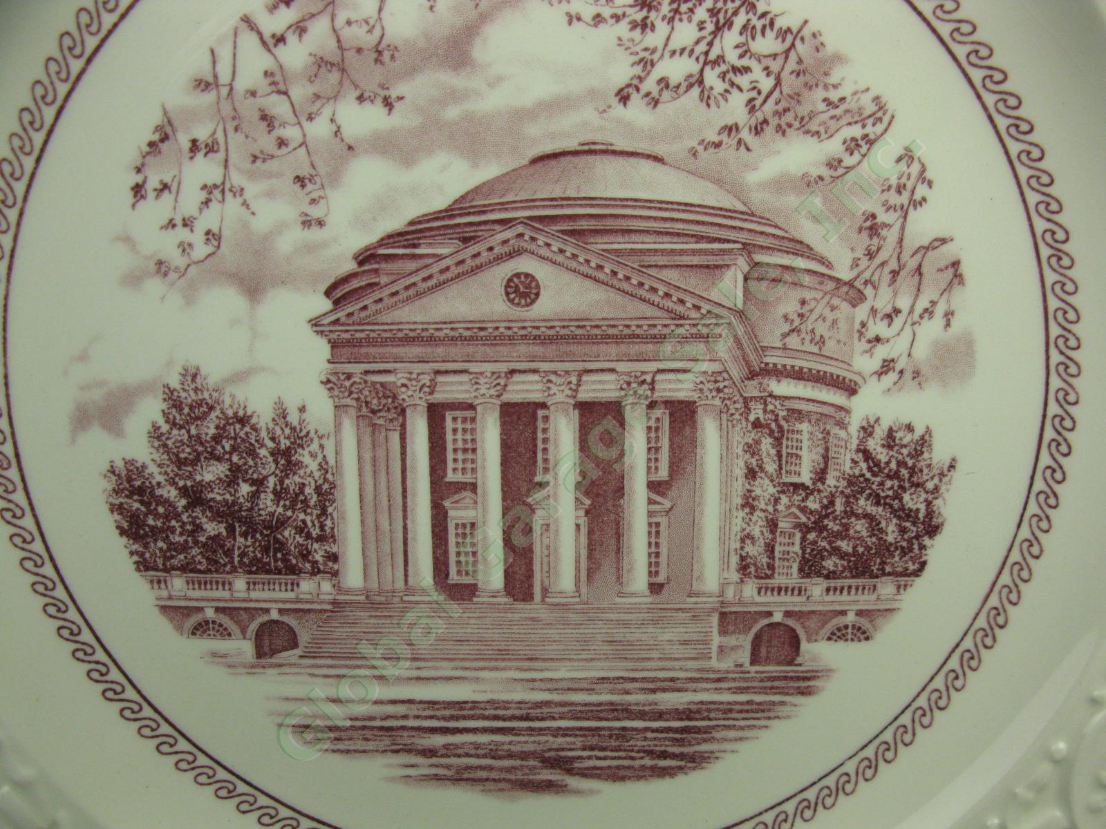 Wedgwood University Of Virginia Thomas Jefferson Plate The Rotunda Mulberry 11" 2