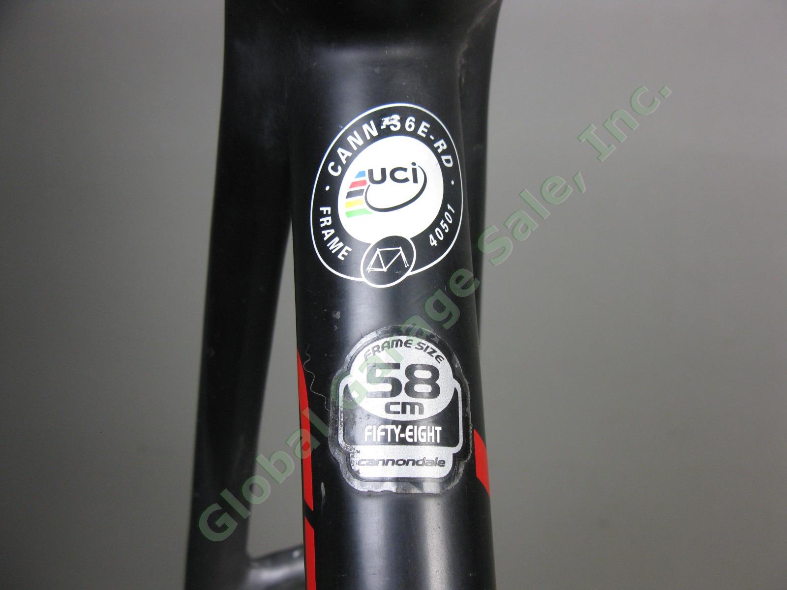 Cannondale SuperSix Evo Hi-Mod 58cm Carbon Fiber Road Bike Frame Parts/Repair NR 7