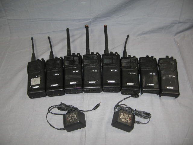 8 Tekk NT-80 NT-90 NT-9 VHF UHF Portable Radios Lot NR