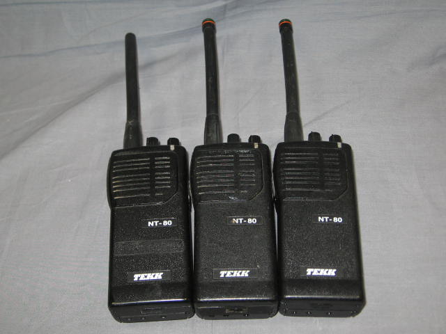 8 Tekk NT-80 NT-90 NT-9 VHF UHF Portable Radios Lot NR 3