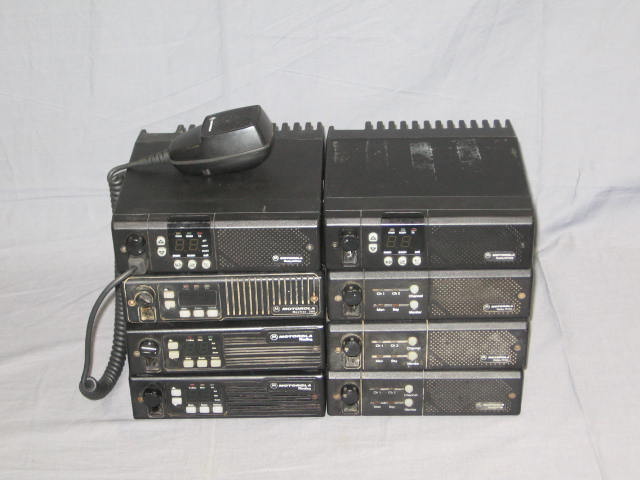 8 Motorola Radios Lot Radius GM300 M120 Maxtrac 300 NR