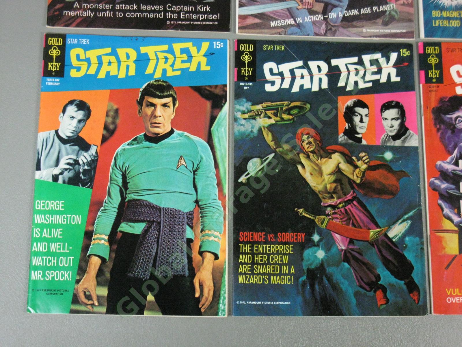 10 Vtg Gold Key 1970-74 Star Trek Comic Book Lot 9 10 11 12 13 14 16 18 22 27 NR 1