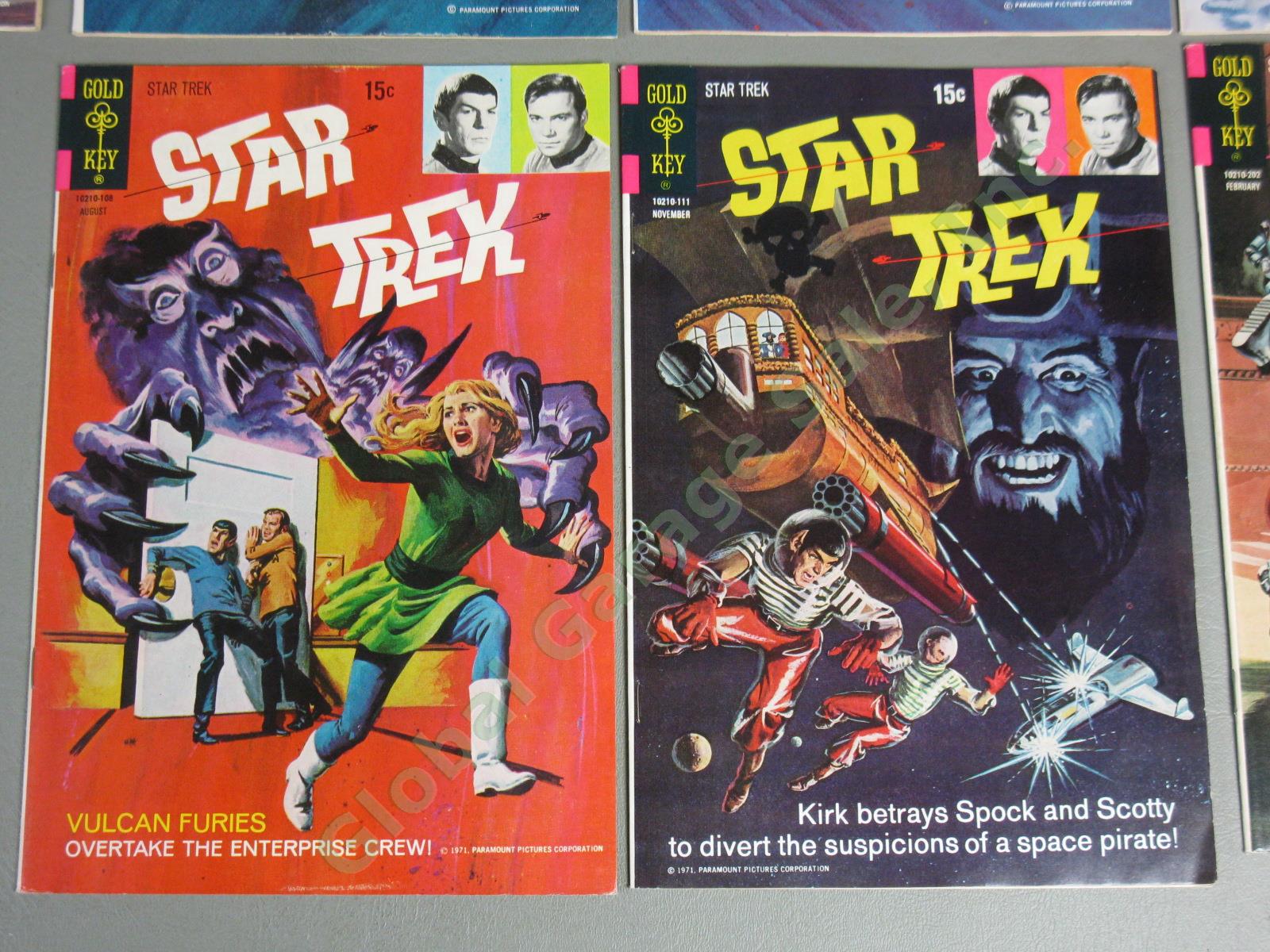 10 Vtg Gold Key 1970-74 Star Trek Comic Book Lot 9 10 11 12 13 14 16 18 22 27 NR 7