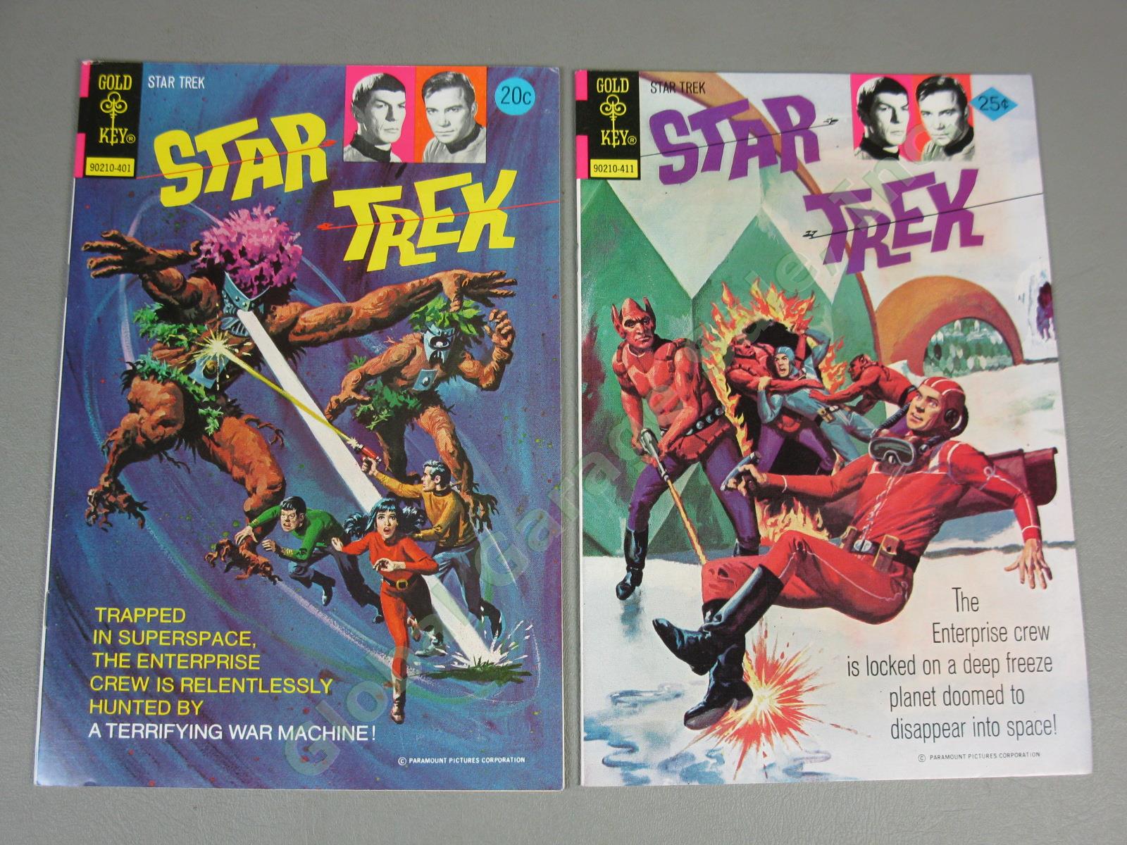 10 Vtg Gold Key 1970-74 Star Trek Comic Book Lot 9 10 11 12 13 14 16 18 22 27 NR 25