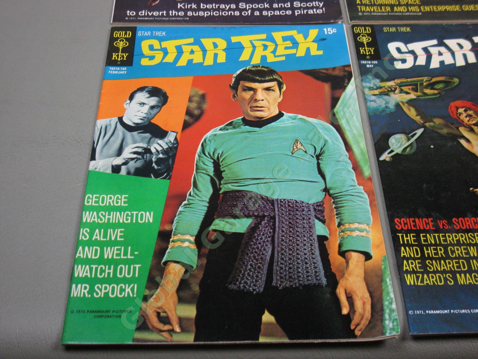 10 Vtg Gold Key 1970-74 Star Trek Comic Book Lot 9 10 11 12 13 14 16 18 22 27 NR 1
