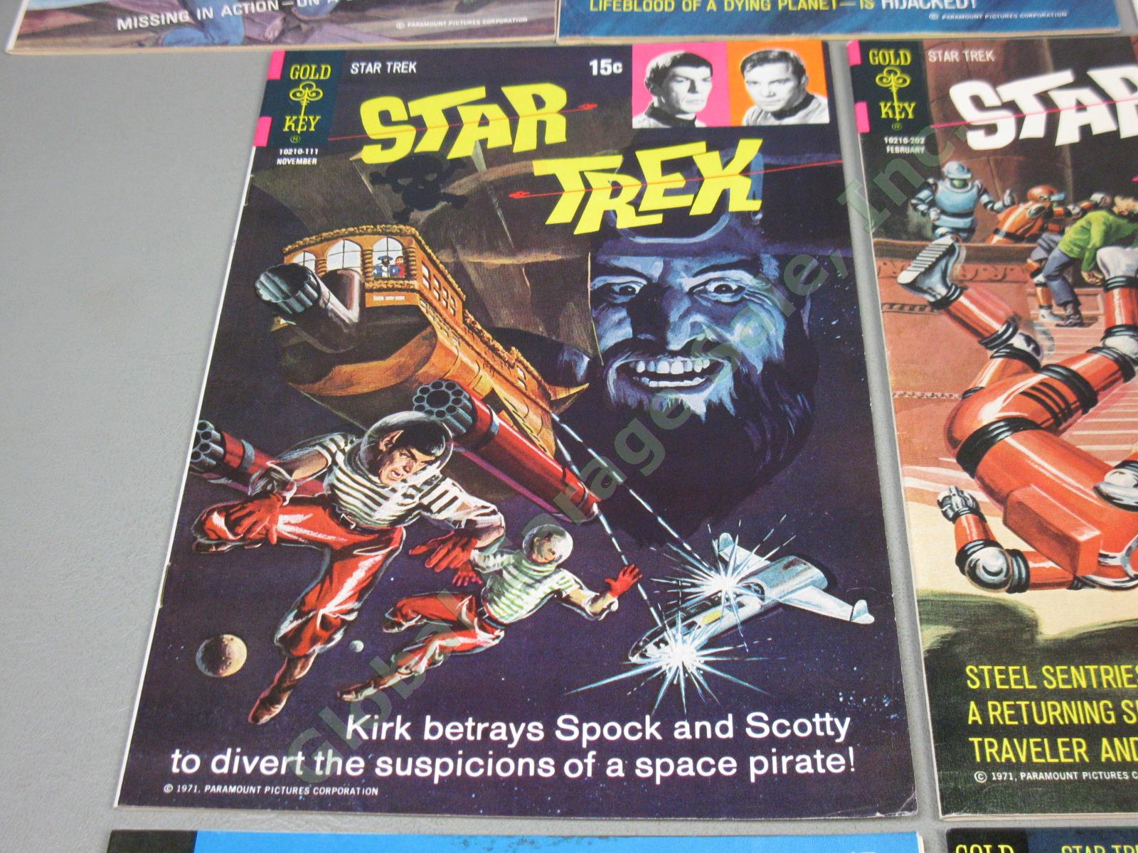 10 Vtg Gold Key 1970-74 Star Trek Comic Book Lot 9 10 11 12 13 14 16 18 22 27 NR 4