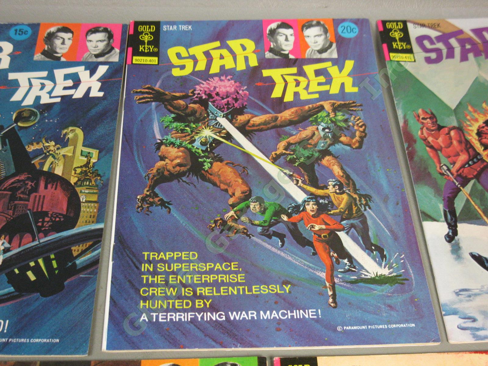 10 Vtg Gold Key 1970-74 Star Trek Comic Book Lot 9 10 11 12 13 14 16 18 22 27 NR 9