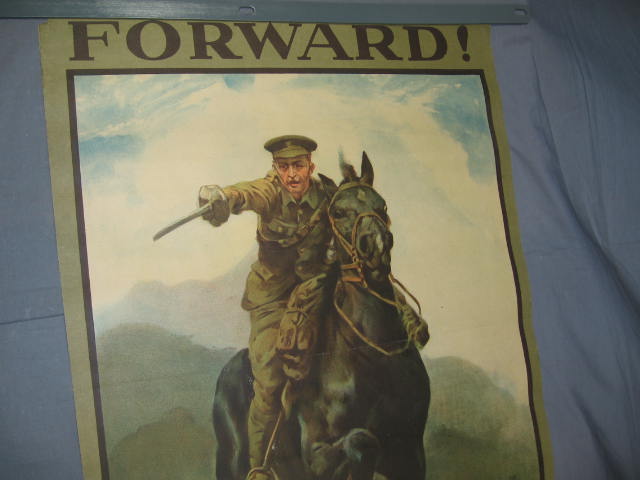 Original WWI War Poster Forward To Victory Enlist Now 1