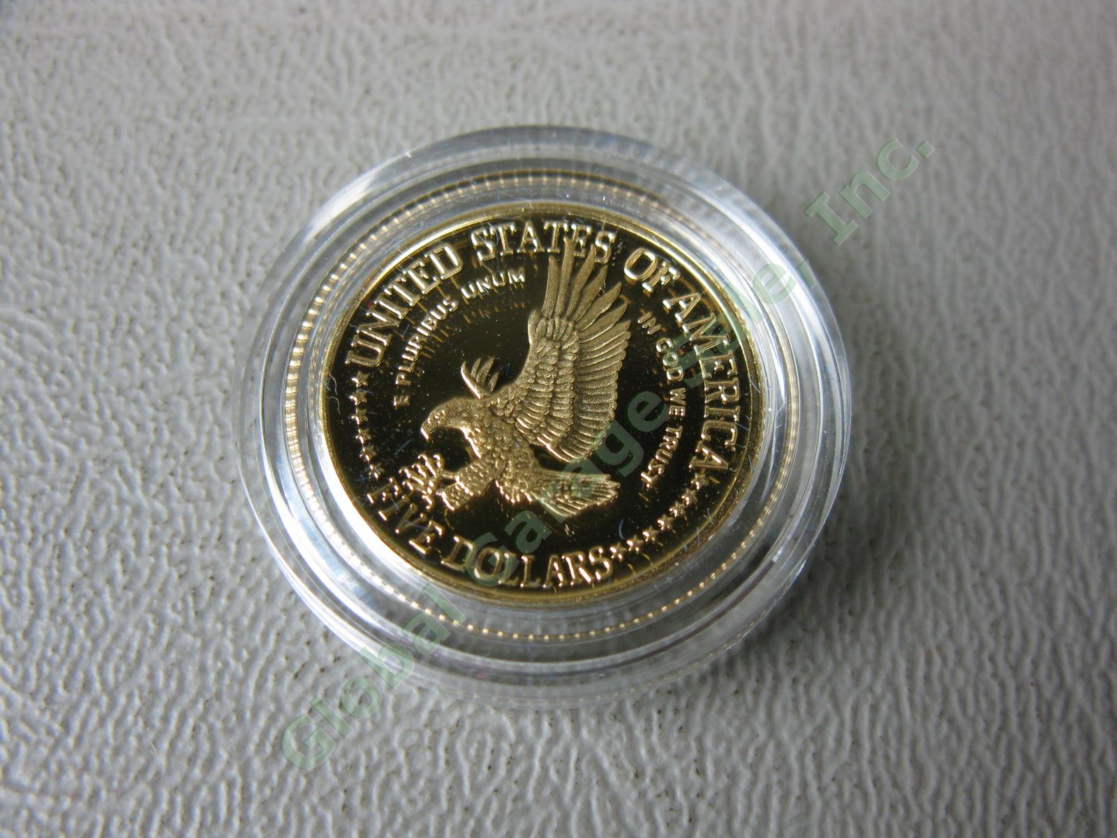 1986 US Mint Liberty 3-Coin UC Proof Set $5 Gold Silver Dollar Ellis Island NR! 3