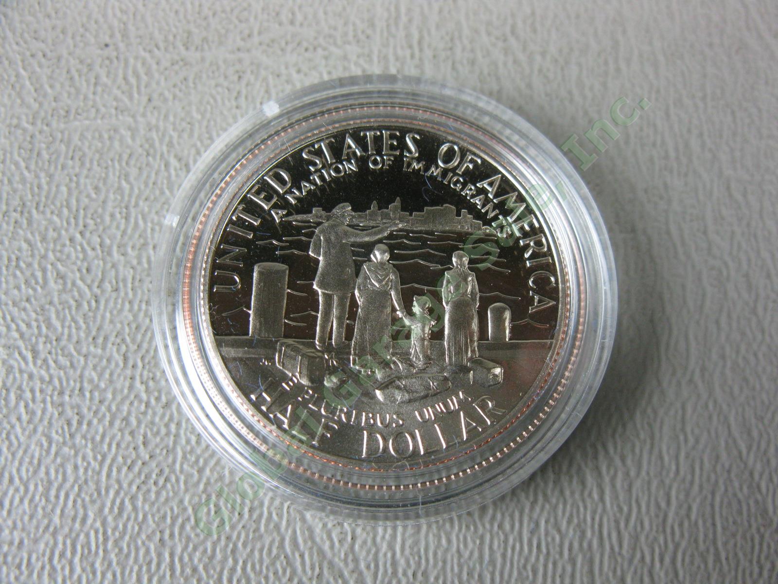 1986 US Mint Liberty 3-Coin UC Proof Set $5 Gold Silver Dollar Ellis Island NR! 7